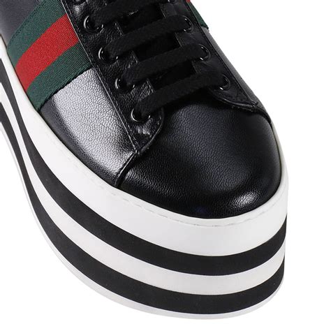 gucci sneaker classic black strapp|gucci ladies sneakers price.